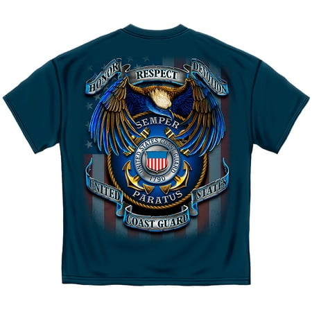 Coast Guard T-Shirt True Heroes Coast Guard Navy (The Best Coast Shirt)