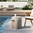 thumbnail image 5 of VENTOPYR Concrete Outdoor Side Table,Drum-Shaped Accent Table, 5 of 9