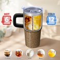 thumbnail image 6 of Leopard 20oz Stainless Steel Tumbler with Handle and Straw – Insulated Travel Cup with Sliding Lid, 360° Full Wrap Printed Mug for Home, Outdoor & Sports Use, 6 of 6