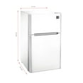 thumbnail image 5 of RCA 3.2 Cu Ft Two Door Mini Fridge with Freezer RFR832, White, 5 of 5