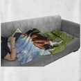 thumbnail image 6 of Cattle Soft Flannel Fleece Throw Blanket, Various Colored Herd of Cows Grazing on Pasture Nature Themed Digital Image Print, Cozy Plush for Indoor and Outdoor Use, 50" x 70", Multicolor, by Ambesonne, 6 of 6