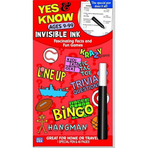 Yes & Know Invisible Ink Books Ages 9-99 Ages 9-99 