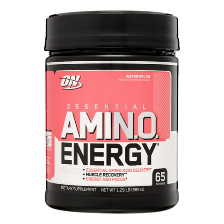 Optimum Nutrition Amino Energy Pre Workout + Essential Amino Acids Powder, Watermelon, 65 (The Best Amino Acids For Muscle Growth)
