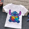 thumbnail image 5 of Camiseta blanca de algodón para niños y niñas con autismo, camisetas con dibujos de rompecabezas, ropa bonita de verano, camisetas de dinosaurios para niños pequeños, disfraces para niños, 5 of 5