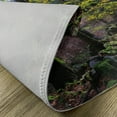 thumbnail image 5 of Ambesonne Forest Place Mats Set of 4, Trees Autumn Wilderness, Standard Size, Green Pale Pink, 5 of 6