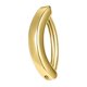 thumbnail image 3 of Belly Piercing Hoop Belly Button Anillos Accesorios Curved 14G Barbell Fashion 10mm Bisagras Navel Mujeres Hombres Joyería del cuerpo Dorado Sunnimix Aro Piercing Vientre, 3 of 8
