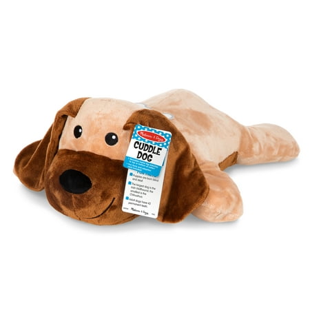 Melissa & Doug Cuddle Dog Jumbo Plush Stuffed Animal with Activity (Best Dogs To Cuddle With)