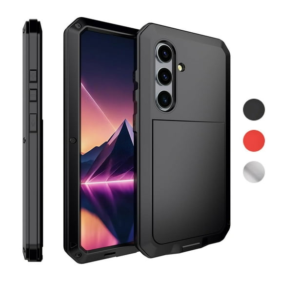 Gorilla Aluminum Metal Samsung Galaxy S22 Plus Case (Black) Heavy Duty Military Grade Shockproof and Scratch Resistant Protection, Rugged Outdoor Travel