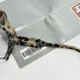thumbnail image 5 of MIU MIU LOGOMANIA CRYSTAL 02R Black Sand Havana 52mm Eyeglasses Frame MU02RV, 5 of 6