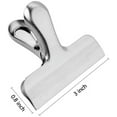 thumbnail image 4 of Chip Clips & Stainless Steel Heavy-Duty Food Bag Clips 8 Packs - Large and Durable with 3 Inch Wide, Perfect for Air Tight Seal Grips on Coffee,Food & Bread Bags,Office Kitchen Home Usage, 4 of 5