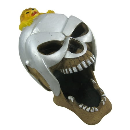 Roman Gladiator Human Skull Ashtray Ash Tray