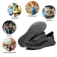 thumbnail image 7 of Furuian Steel Toe Shoes for Men Comfortable Safety Shoes Non Slip Steel Toe Sneakers Warehouse Industry Contstruction Mens Work Shoes, 7 of 7