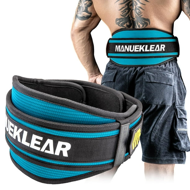Cinturón de levantamiento de pesas MANUEKLEAR con cierre rápido para la espalda