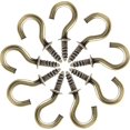 thumbnail image 2 of Minzimin 100Pcs Vinyl Coated Metal Cup Hook , Screw-in Ceiling Hooks for Hanging, 2 of 7