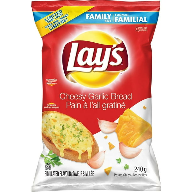 Lay's Cheesy Garlic Bread Potato Chips Walmart.ca