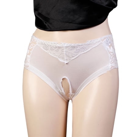 Abomasnow Sexy Lace See Through G-String Thongs for Women  Breathable High Waist T-Back Crotchless Bikini Underpants on Clearance