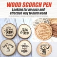 thumbnail image 4 of Juego de bolígrafos para quemar leña | Herramienta de pintura en madera de bricolaje para artistas y principiantes | Para artesanías en madera, decoración navideña, proyectos de arte | Compatible, 4 of 7