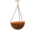 thumbnail image 1 of Jardinera colgante de metal de 12 pulgadas Cesta de coco Alambres redondos de acero Soporte de planta Decoración Macetas colgantes Cestas colgantes de interior al aire libre 30cm, 1 of 7