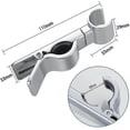 thumbnail image 2 of Adjustable Shower Head Bracket Universal 18-25mm Slide Bar 45 Rotation Shower Head Rail Holder, 2 of 5