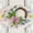Purple, variant on 2026 Upgraded Wreath for Front Door,Half Spring Wreath with Green Leaves and Burlap Bow, Artificial Floral Flower Door Wreath for All Seasons Wall Window Valentine Easter Home Décor 13"x13" B