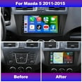 thumbnail image 5 of LICHENGTAI 9" Android 13 Car Stereo 2+32G IPS GPS with CarPlay Fits for Mazda 5 2011-2013 Bluetooth WiFi SWC AHD Backup Camera, 5 of 9