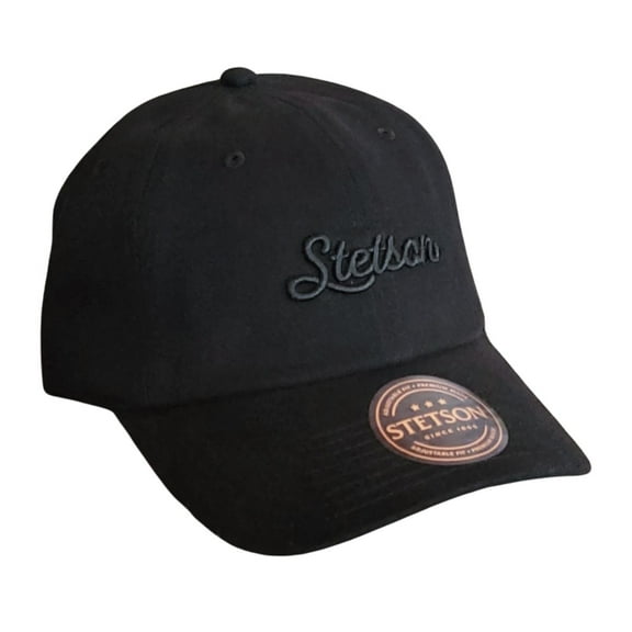 Stetson Heavyweight Script Dad Adjustable Snapback Cap Hat