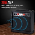 thumbnail image 2 of Amplificador LyxPro de 20 W para guitarra eléctrica con altavoz, color negro, 2 of 6