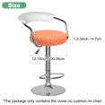 thumbnail image 3 of Uxcell 1-Pack Fundas Redondas para Taburetes de Bar, para Fundas de Asiento de Patrón de Rayas de Poliéster de 12-14 Pulgadas con Bandas Elásticas [Naranja], 3 of 7