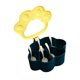thumbnail image 1 of Caja de condimentos 5 en 1 con forma de pata de gato, organizador de especias de cocina con tapa transparente, contenedores apilables para almacenar condimentos, diseño antiderrames con múltiples com, 1 of 6