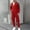 Red, variant on WIZUTIZ Tracksuit for Men Zip Up Sweatshirt Jackets & Cargo Sweatpants 2 Piece Jogging Suit Workout Outfits with Pockets
