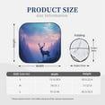 thumbnail image 2 of Kdxio Night Sky Elk Print 2-Piece Sun Shade Front Windshield - Foldable Car Front Window Sunshades for Most Sedans SUV Truck, 2 of 6