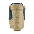 thumbnail image 4 of Journee Womens Yari Platform Espadrille Wedge Sandals, 4 of 10