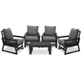 thumbnail image 2 of Malibu Gray HDPE Deep Seating Chair-5 Piece, 2 of 9