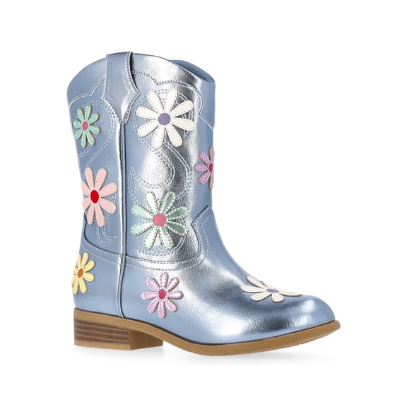 Wonder Nation Girls and Toddler Western Daisy Boots