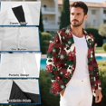 thumbnail image 6 of KUIFORTI Reindeer Men's Suit Jacket One Button Blazer Notched Lapel Outfit for Weddings Business Meetings Prom Dinners Travel and Daily Wear, 6 of 7