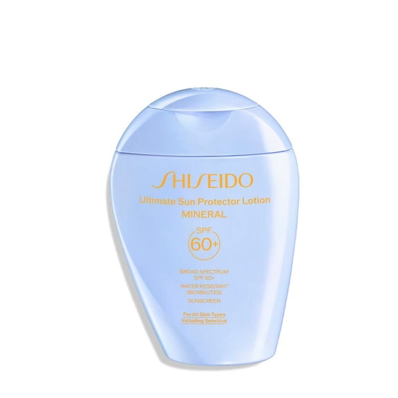 Shiseido Ultimate Sun Protector Lotion Mineral Sunscreen for Face & Body SPF 60 , 150ml / 5 fl. oz