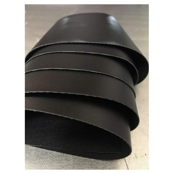 Black Upholstery Faux Leather Vinyl Fabric Per Yard 54" Wide Shipped Rolled