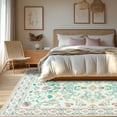 thumbnail image 3 of ZENELESS Washable Large Area Rugs for Living Room, 8x10 Non-slip Carpet for Dining Room,Modern Accent Rug for Bedroom, Pink, 3 of 10