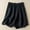 Black, variant on Vivianyo HD Shorts for Women Summer Clearance Womens Summer Solid Color Leisure Pocket Pants Casual Elastic Waist Cotton And Linen Shorts