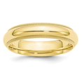 thumbnail image 4 of 10K Yellow Gold 5mm Milgrain Comfort Fit Band Ring Size 7.5, 4 of 5