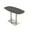 Asian Night w/Silver Base, variant on Arc Boat Bistro Height Meeting Table Square Metal Base 34x70 Bar Table
