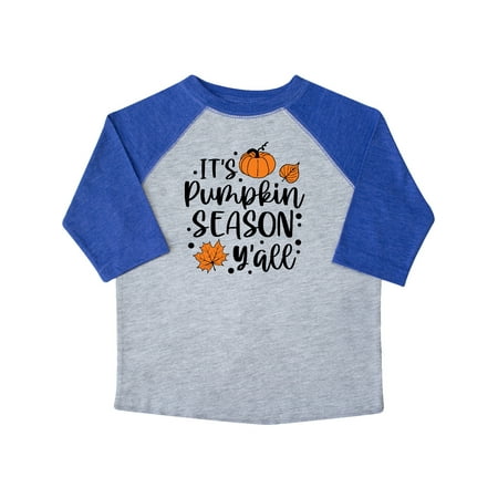 

Inktastic Thanksgiving It s Pumpkin Season Y all with Fall Leaves Gift Toddler Boy or Toddler Girl T-Shirt