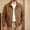 Khaki, variant on Mens Canvas Workwear Jacket Full Zip Utility Outerwear Casual Vintage Windbreaker Coat with Pockets Turn-Down Collar for Fall Winter Everyday Wear
