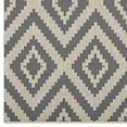 thumbnail image 3 of Modway Jagged Geometric Diamond Trellis 8x10 Indoor and Outdoor Area Rug in Gray and Beige, 3 of 7