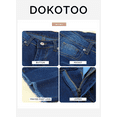 thumbnail image 4 of DOKOTOO Womens Bermuda Jean Shorts with Pockets Distressed Ripped Denim Bermuda Shorts Blue Size 8, 4 of 9