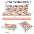 thumbnail image 6 of HONEY HOME 60in x 40 in Porch Swing Cushions, Waterproof Outdoor Glider Cushions with Ties for Backyard and Garden, Safflower, 6 of 6