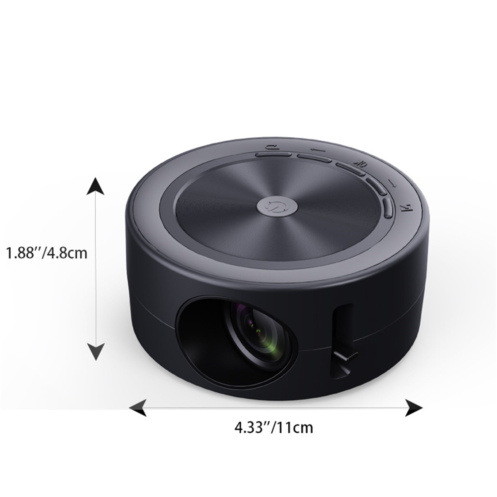 Zznnkj Mini Projector, 2025 Upgraded Indoor & Outdoor 1080P Full HD Portable Video Projector, Home Theater Movie Projector Compatible with TV Stick Smartphone/HDMI/USB/AV