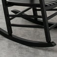 thumbnail image 7 of Wooden Porch Rocking Chairs Outside Outdoor Rockers for Adults Furniture for Living Room Patio Lounge Garden Indoor Black, 7 of 7