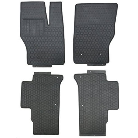 Black Rubber All Weather Floor Mats For 2014 Up Range Rover Sport