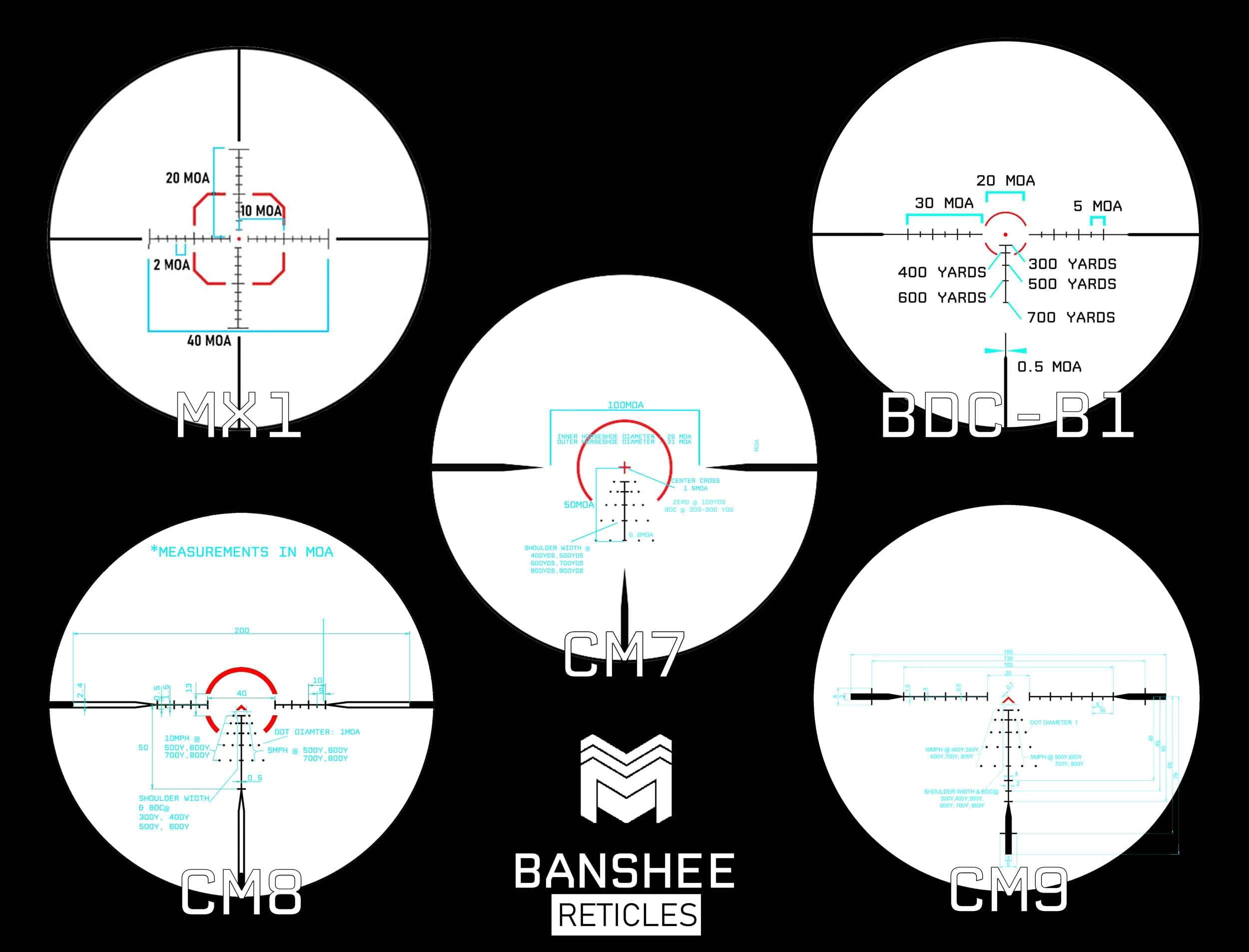 Monstrum Banshee 2-10x30 MPVO Rifle Scope with Offset Scope Mount | MX1 Reticle